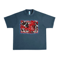 Midnight Navy bandana cowhide denim background Urban Heavy Tee - AdoDesignShop