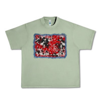 Oil Green bandana cowhide denim background Urban Heavy Tee - AdoDesignShop