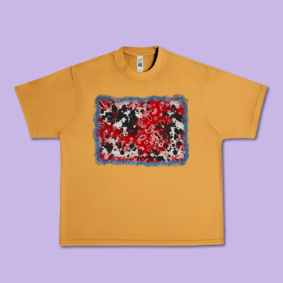 Bandana Cowhide Denim Background Urban Heavy Tee Designed By Adodesignshop