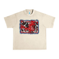 Sandshell bandana cowhide denim background Urban Heavy Tee - AdoDesignShop