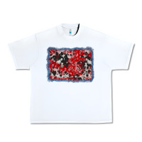 White bandana cowhide denim background Urban Heavy Tee - AdoDesignShop