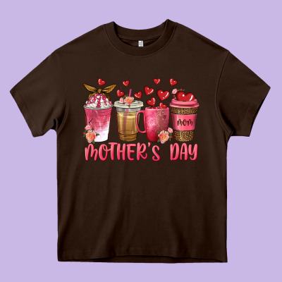 Mothers Day Coffee Cups Heavy Core Tee Designed By Texasbilliewilder