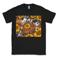 Black sunflowers cowhide leopard mousepad Classic Tee - Jasminsmagicworld