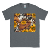 Charcoal Heather sunflowers cowhide leopard mousepad Classic Tee - Jasminsmagicworld