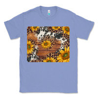 Colony Blue sunflowers cowhide leopard mousepad Classic Tee - Jasminsmagicworld