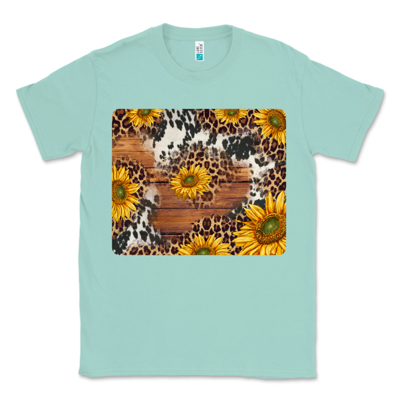Sunflowers Cowhide Leopard Mousepad Classic Tee by Jasminsmagicworld | Teevron