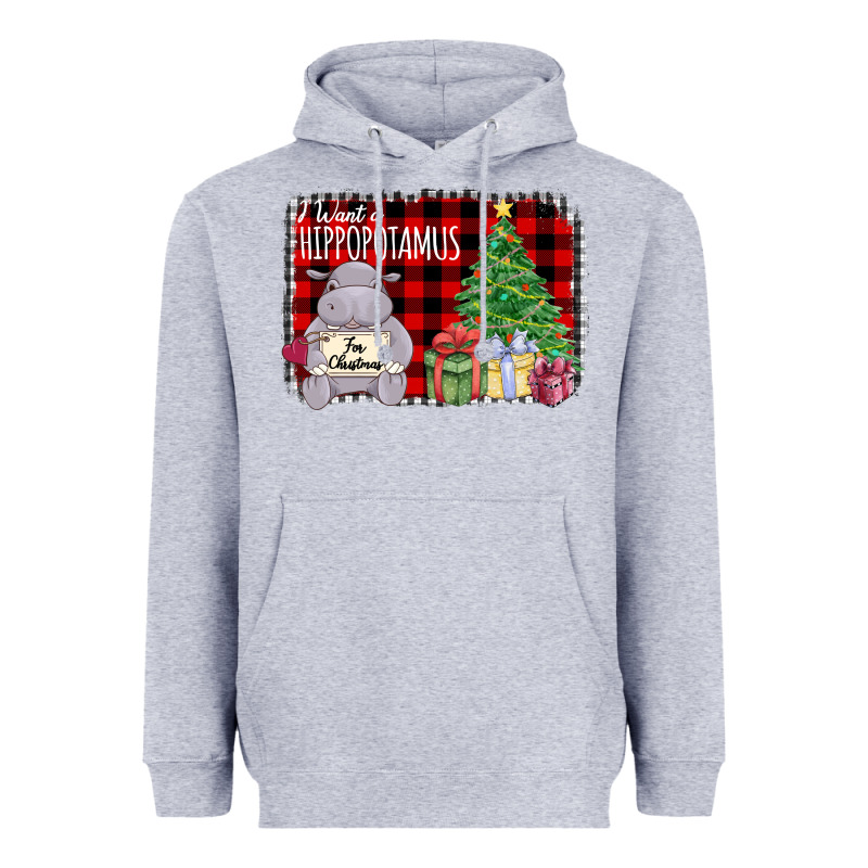 I Want Hippopotamus For Christmas Heavyweight Hoodie by Bettercallsaul | Teevron