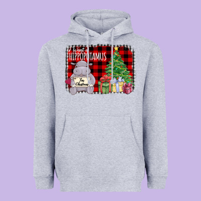 I Want Hippopotamus For Christmas Heavyweight Hoodie Designed By Bettercallsaul