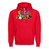 Red Egg hunter Zipper Hoodie - NancyCooperArtShop