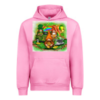 Fuchsia Pink St. Patrick's Day gnomies with truck tumbler Urban Hoodie - HowdyJamesFarm
