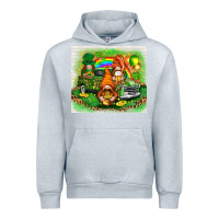 Heather Grey St. Patrick's Day gnomies with truck tumbler Urban Hoodie - HowdyJamesFarm
