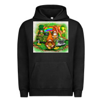 Pigment Black St. Patrick's Day gnomies with truck tumbler Urban Hoodie - HowdyJamesFarm