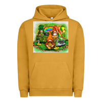 Pigment Peanut Butter St. Patrick's Day gnomies with truck tumbler Urban Hoodie - HowdyJamesFarm