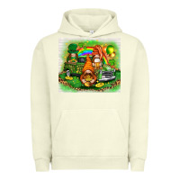 Pigment Pistachio St. Patrick's Day gnomies with truck tumbler Urban Hoodie - HowdyJamesFarm