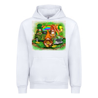 White St. Patrick's Day gnomies with truck tumbler Urban Hoodie - HowdyJamesFarm