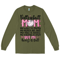 Army Green volleyball mom Long Sleeve Tee - MaliasSmallBusiness