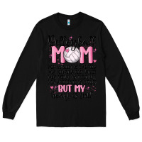 Black volleyball mom Long Sleeve Tee - MaliasSmallBusiness