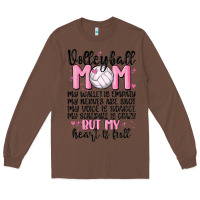 Chestnut volleyball mom Long Sleeve Tee - MaliasSmallBusiness