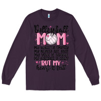 Plum volleyball mom Long Sleeve Tee - MaliasSmallBusiness