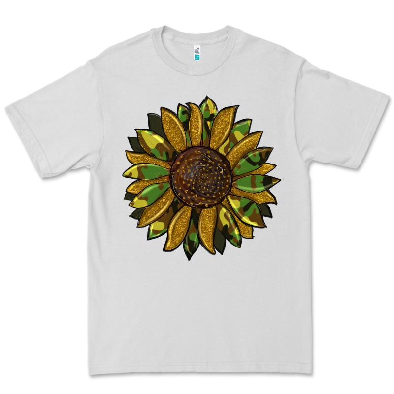 Camouflage Flitter Sunflowers Premium Tee by RanaPortraitStore | Teevron