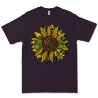 Plum camouflage flitter sunflowers Premium Tee - RanaPortraitStore