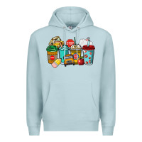 Blue Mist school bus driver coffee cups Premium Hoodie - NancyCooperArtShop