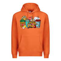 Carrot school bus driver coffee cups Premium Hoodie - NancyCooperArtShop