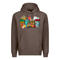 Coffee school bus driver coffee cups Premium Hoodie - NancyCooperArtShop