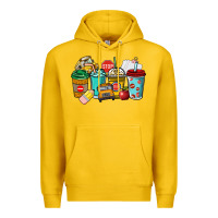 Lemon school bus driver coffee cups Premium Hoodie - NancyCooperArtShop