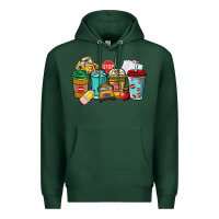 Sports Green school bus driver coffee cups Premium Hoodie - NancyCooperArtShop