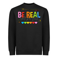 Black be real not perfect Heavyweight Sweatshirt - NancyCooperArtShop