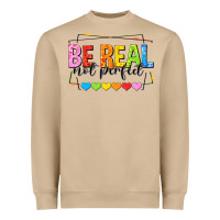 Mushroom be real not perfect Heavyweight Sweatshirt - NancyCooperArtShop