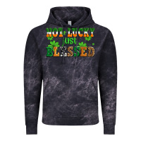 Cloud Black not lucky just blessed Vintage Hoodie - AdoDesignShop