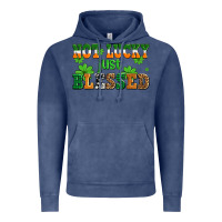 Vintage Denim not lucky just blessed Vintage Hoodie - AdoDesignShop