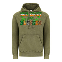 Vintage Olive not lucky just blessed Vintage Hoodie - AdoDesignShop