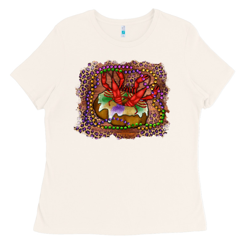 Mardi Gras King Cake Crawfish Ladies Tee by RanaPortraitStore | Teevron