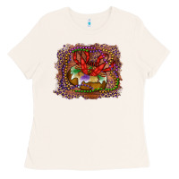 Bone Mardi gras king cake crawfish Ladies Tee - RanaPortraitStore