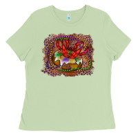 Matcha Mardi gras king cake crawfish Ladies Tee - RanaPortraitStore