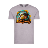 Vintage Zinc Rottweiler  rainbow Vintage Tee - Artiststas