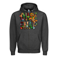 Charcoal Heather Oh snap Christmas Zipper Hoodie - NancyCooperArtShop