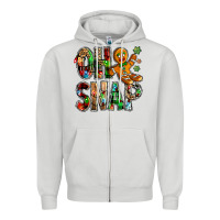 Dove Grey Oh snap Christmas Zipper Hoodie - NancyCooperArtShop