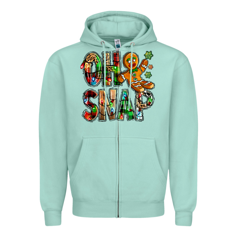 Oh Snap Christmas Zipper Hoodie by NancyCooperArtShop | Teevron