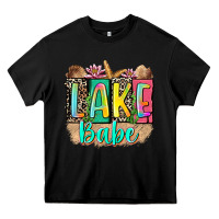 Black lake babe Heavy Core Tee - Zillion Design Studio