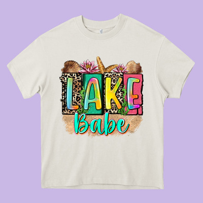 Lake Babe Heavy Core Tee Designed By Zillion Design Studio