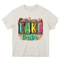 Cream lake babe Heavy Core Tee - Zillion Design Studio