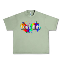 Oil Green love wins pride lgbtq Urban Heavy Tee - AdoDesignShop