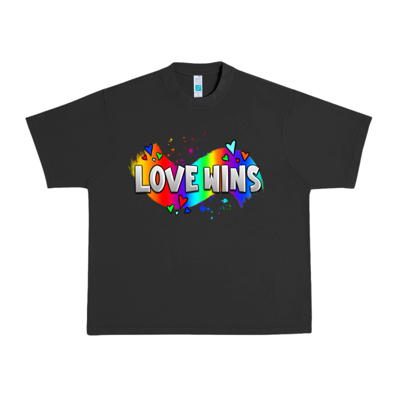 Love Wins Pride Lgbtq Urban Heavy Tee by AdoDesignShop | Teevron