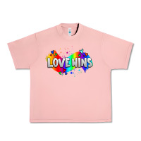 Salmon love wins pride lgbtq Urban Heavy Tee - AdoDesignShop