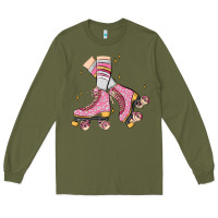Army Green skate Long Sleeve Tee - MaliasSmallBusiness