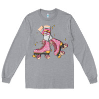 Heather Grey skate Long Sleeve Tee - MaliasSmallBusiness